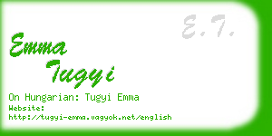 emma tugyi business card